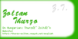 zoltan thurzo business card